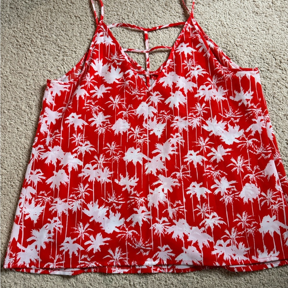 Orange palm tree tank M